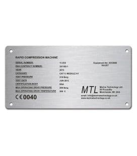 Etched Steel-Finish Name Plate