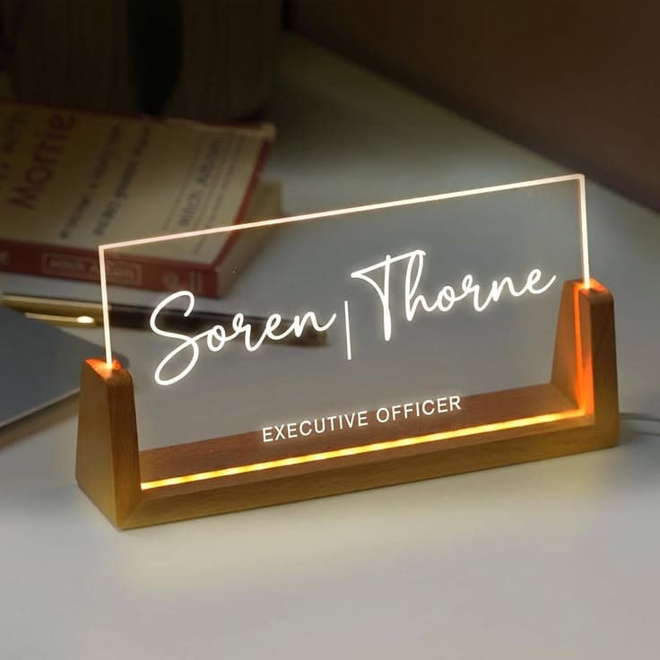 Acrylic Desk Name Plate
