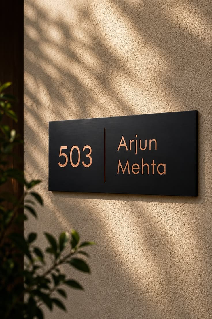 Acrylic House Name Plate