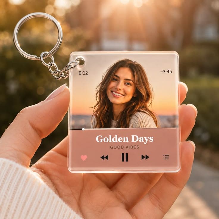 Cutout Photo Keychain