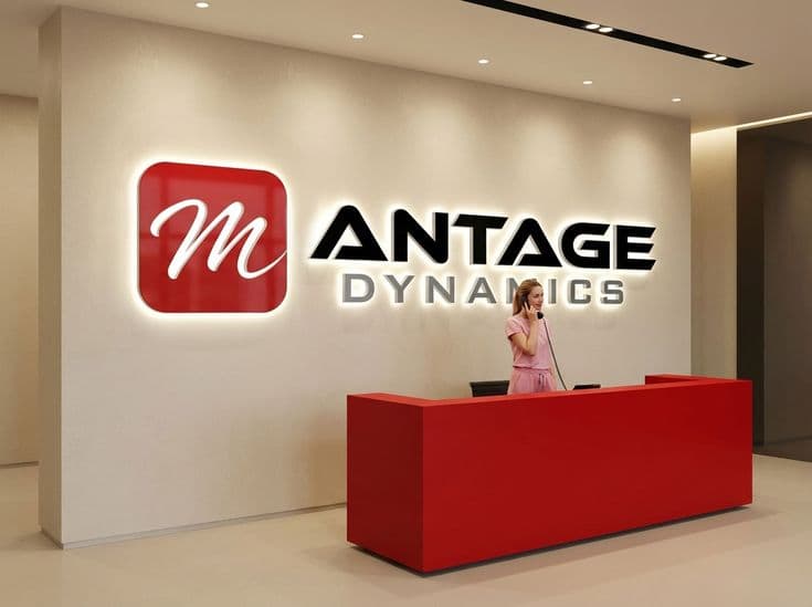 Backlit Reception Logo Board