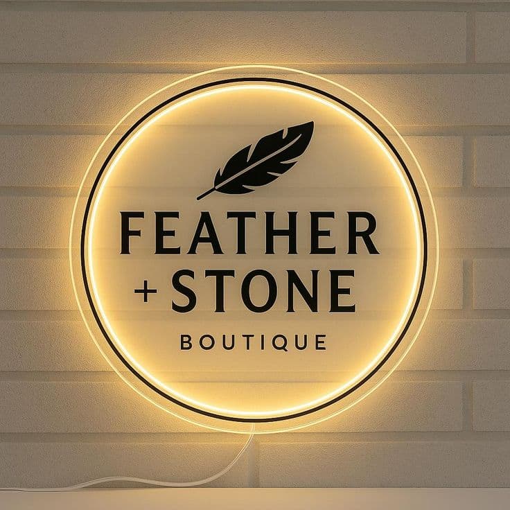 UV LED Logo Sign