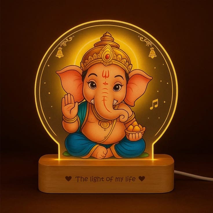 Ganesha LED Backlit Frame