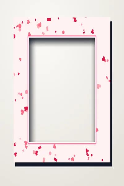 Hearts Border · Portrait